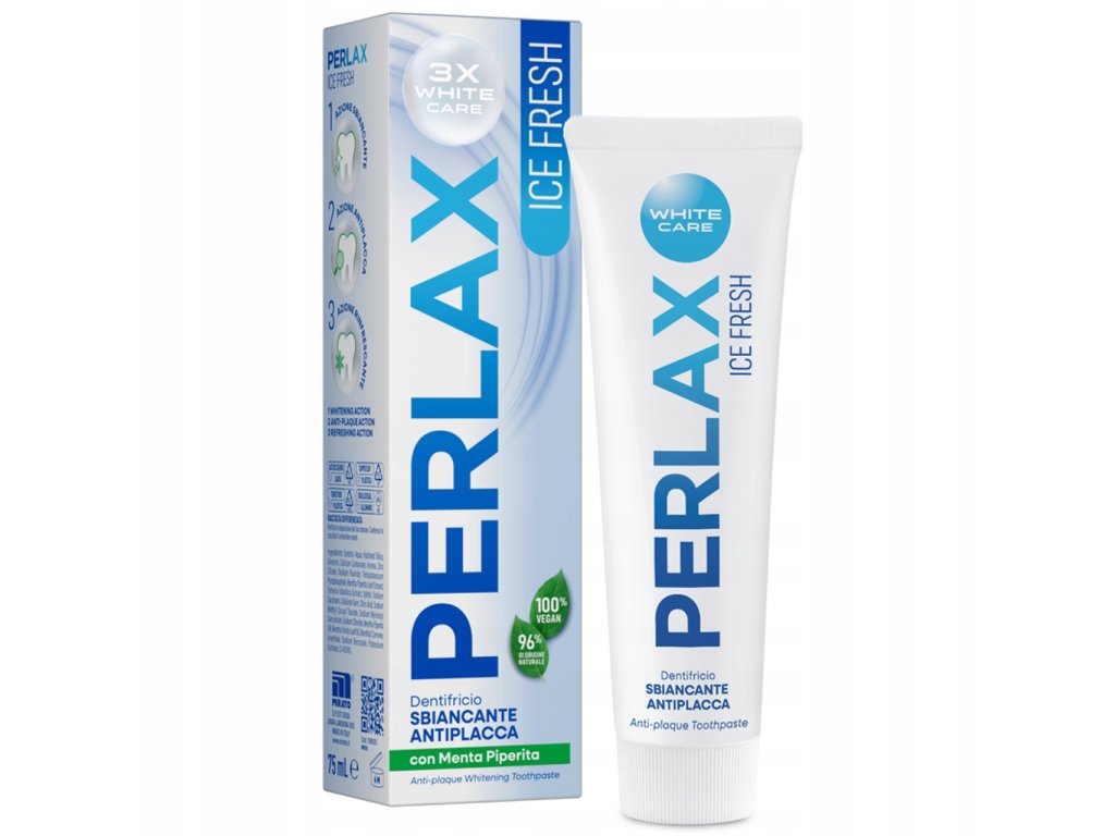 Perlax Ice Fresh 75ml pasta do zebow odswiezajacy i wybielajacy efekt