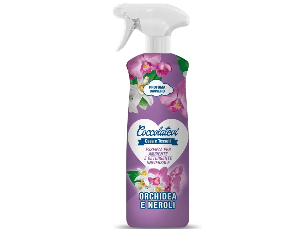 COCCOLATEVI ESSENZA INTERIÉROVÝ PARFÉM A MULTIFUNKČNÝ ČISTIČ ORCHIDEA E NEROLI 750ML (Kúp viac zaplať menej 1ks)