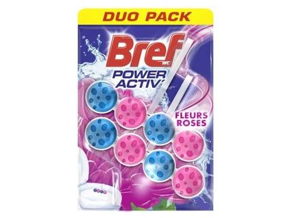 Bref Toiletblok Power Activ Pink Flowers Duopack 50 gr