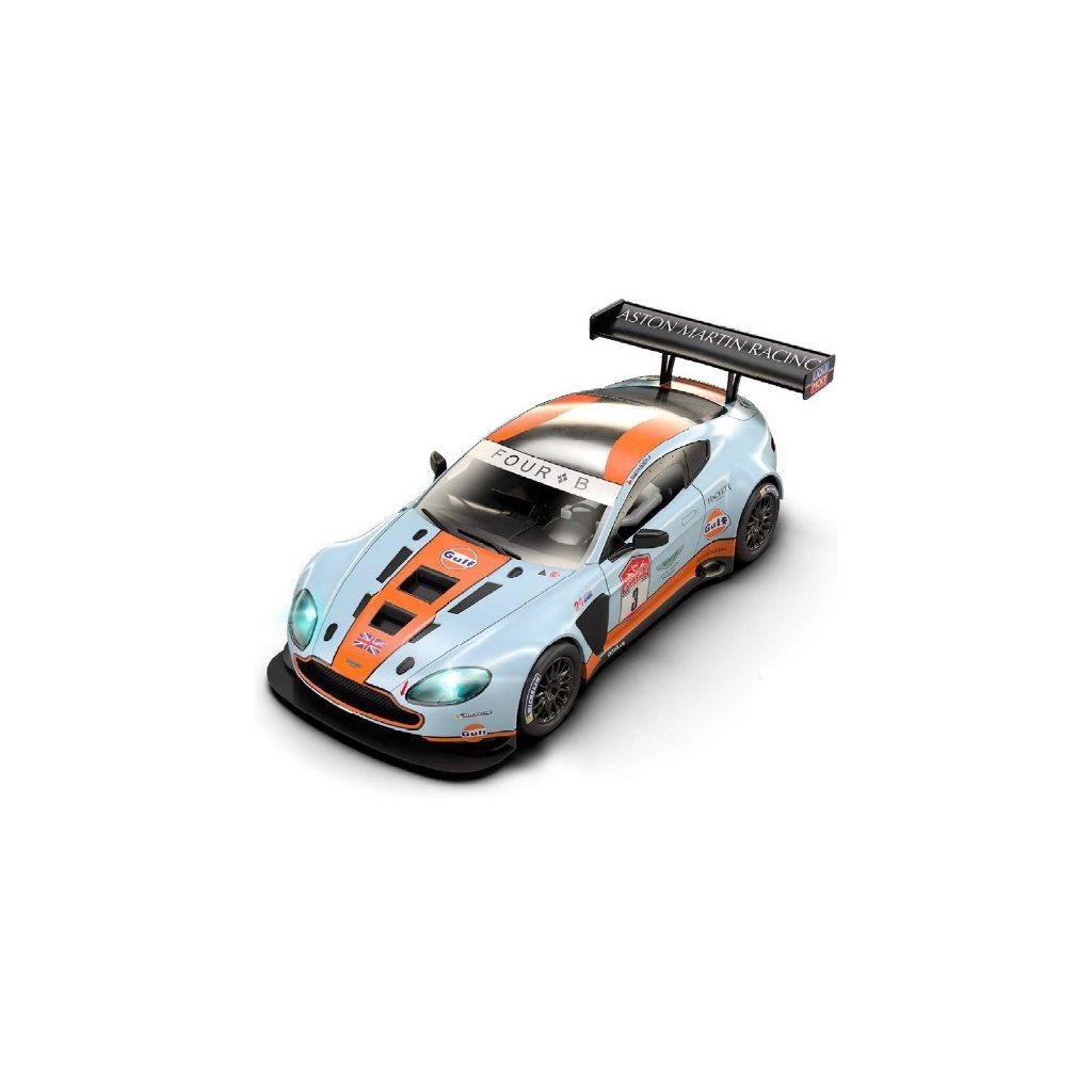 MINIATURE SLOT CAR Scalextric Aston Martin V8 Gulf Edition Rikki Cann Racing... EUR 71,33 - FR