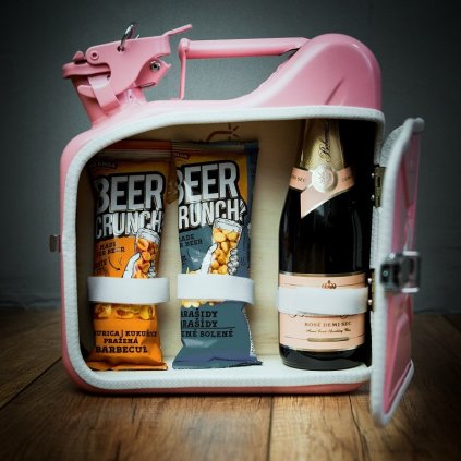 Mini Kanystr Bar Bohemia Sekt (Barva Kanystr Baru Bílý Mini Kanystr Bar, Zabalit kanystr do bedny BPZ? BPZ - Bedna Poslední Záchrany, Bohemia Sekt Bohemia Sekt Rosé Demi Sec 0,375l)