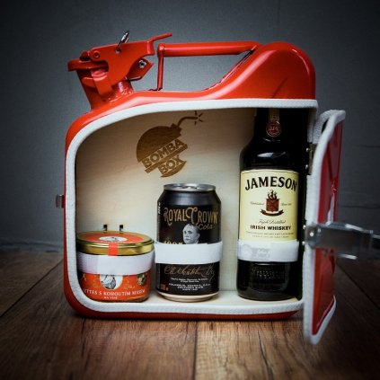 Mini Kanystr Bar Jameson Irish Whiskey (Barva Kanystr Baru Bílý Mini Kanystr Bar, Zabalit kanystr do bedny BPZ? BPZ - Bedna Poslední Záchrany)