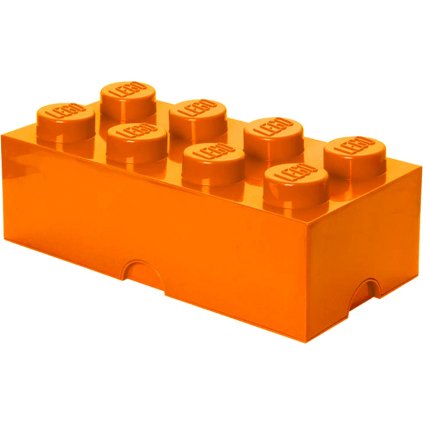 LEGO úložný box 250x500x180mm - oranžový