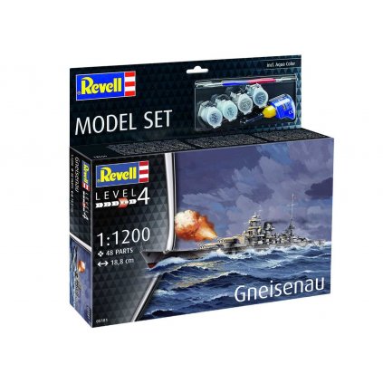 ModelSet loď 65181 - Battleship Gneisenau (1:1200)