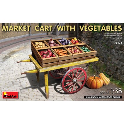 1/35 Market Cart with Vegetables - Miniart