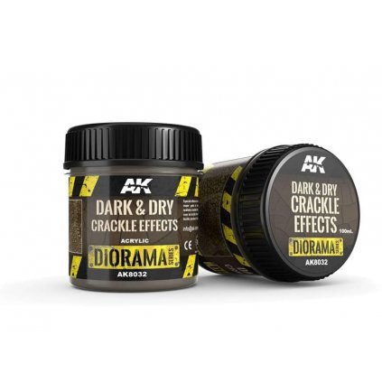 AK Dioramas DARK & DRY CRACKLE EFFECTS - 100ml (Acrylic)