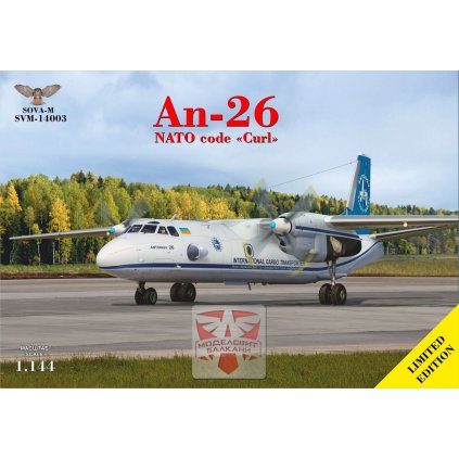 1/144 AN-26 turboprop transporter (Antonov Airlines)