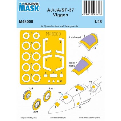 1/48 AJ/JA/SF-37 Viggen MASK