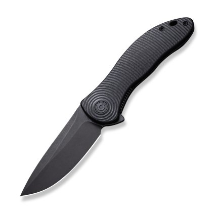13860 zaviraci nuz civivi synergy3 s cernou rukojeti g10 a cepeli v uprave black stonewashed