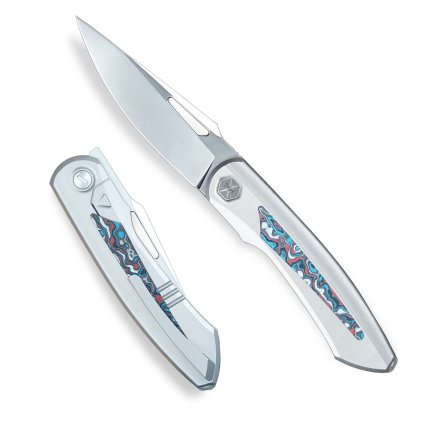 19185 zaviraci edc nuz kh falcon s titanovou rukojeti a cepeli z oceli bohler m390