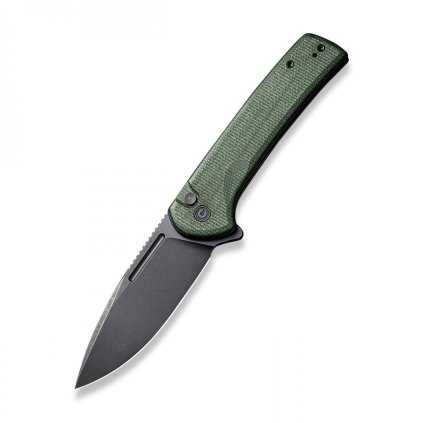 3444 zaviraci nuz civivi conspirator green micarta s pojistkou button lock