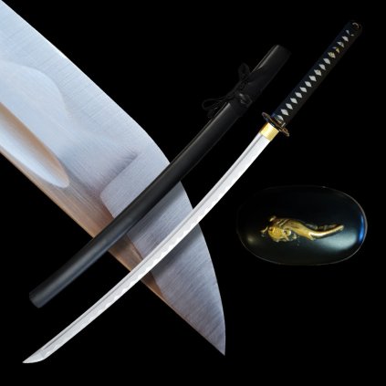 3627 dekorativni replika samurajskeho mece katana odawara 2 30 shaku uhlikova ocel aisi 1045 lestena imitace hamonu yokote