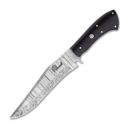 4545 5 myslivecky damaskovy nuz dellinger damask ebony pro outdoor a bushcraft