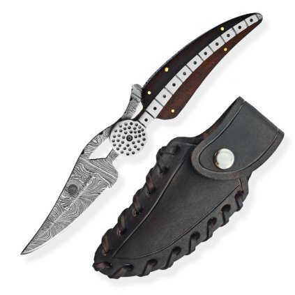 4677 damaskovy nuz dellinger freydis clip wood palisandr edc a outdoor