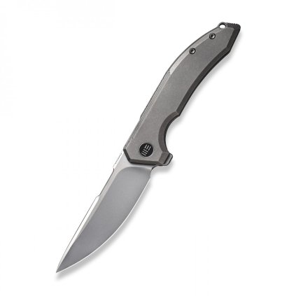 5538 premiovy celotitanovy zaviraci nuz weknife quixotic grey s cepeli typu drop point z oceli cpm 20cv