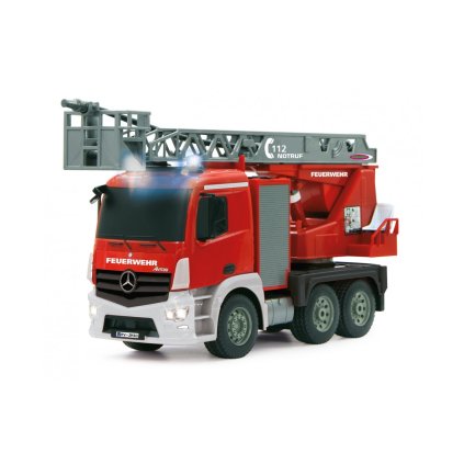 DOUBLE E RC hasičský truck Merecedes-Benz Antos s funkční stříkačkou a žebříkem 1:20
