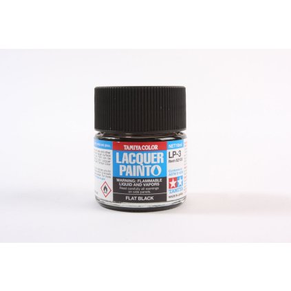 18347 1 18347 tamiya 82103 lp 3 flat black 10 ml