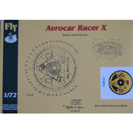 37823 1 1 72 avrocar racer x dm