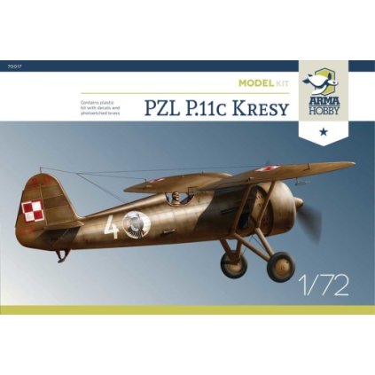 18293 1 1 72 pzl p 11c kresy model kit arma hobby
