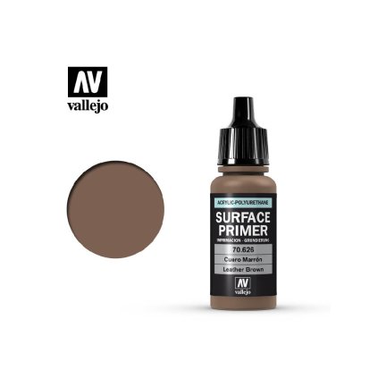 6701 1 vallejo surface primer 70626 leather brown 17ml
