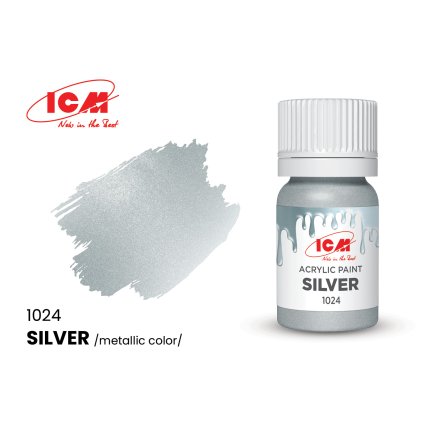 31652 1 icm silver bottle 12 ml