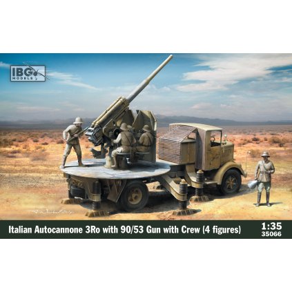 17696 1 1 35 italian autocannone 3ro with 90 53 gun and crew 4 figures
