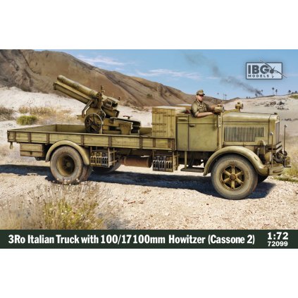 62561 1 1 72 3ro italian truck with 100 17 100mm howitzer cassone 2 ibg
