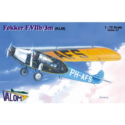 16574 1 1 72 fokker f viib 3m klm valom