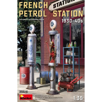 4391 1 4391 1 35 french petrol station 1930 40s miniart