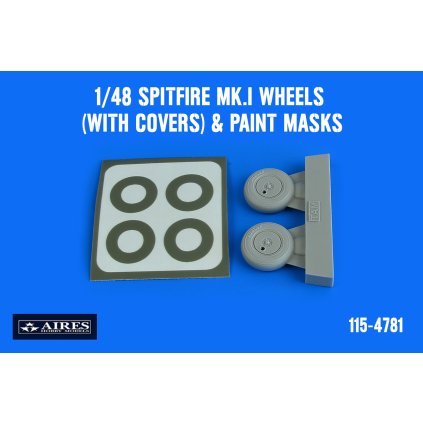 32171 1 1 48 spitfire mk i wheels with covers paint masks tamiya