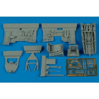 32033 1 1 48 spitfire mk xivc cockpit set academy
