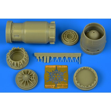 22811 1 1 48 mig 23bn late exhaust nozzle opened trumpeter