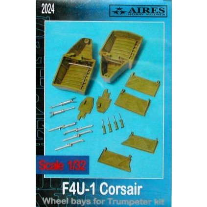 23267 1 1 32 f4u 1a corsair wheel bays trumpeter