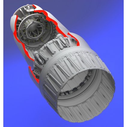 28763 1 1 32 mig 23 flogger exhaust nozzle opened position trumpeter