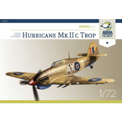 16832 1 1 72 hurricane mk iic trop model kit arma hobby