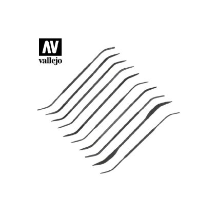 13118 1 13118 25162 vallejo hobby tools set of 10 curved files t03003