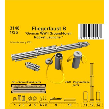 25451 1 1 35 fliegerfaust b german wwii ground to air rocket launcher