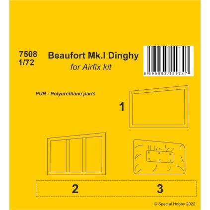 25073 1 1 72 beaufort mk i dinghy for airfix kit