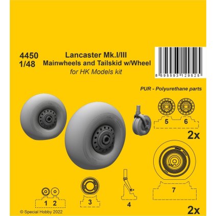 23705 1 1 48 lancaster mk i iii mainwheels and tailwheel w leg