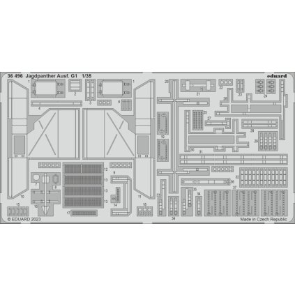5891 jagdpanther ausf g1 1 35 recommended for academy