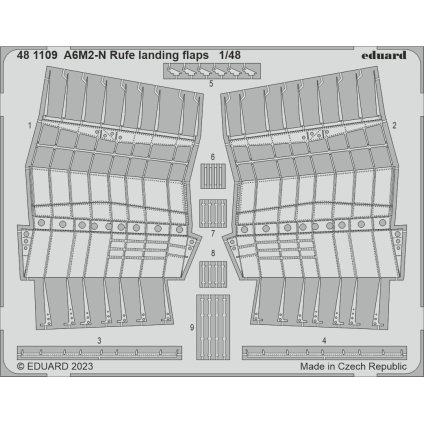 9539 a6m2 n rufe landing flaps 1 48 recommended for eduard