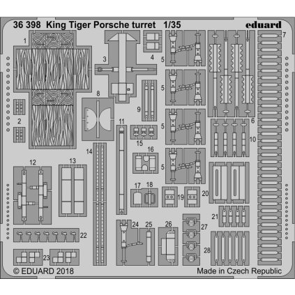 80207 1 1 35 king tiger porsche turret for meng kit