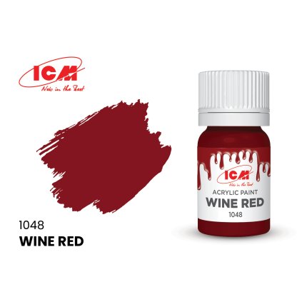 24368 1 24368 icm wine red bottle 12 ml