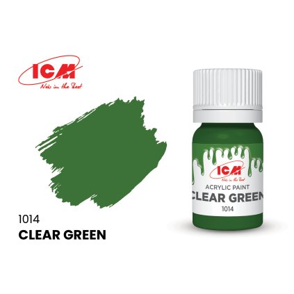 24422 1 24422 icm clear green bottle 12 ml