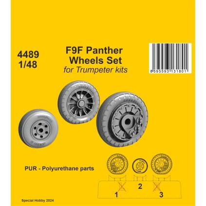 34550 1 48 f9f panther wheels set for trumpeter kits