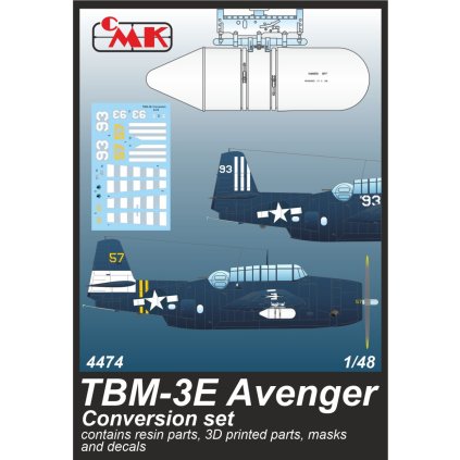 25487 1 1 48 tbm 3e avenger conversion set for accurate academy kits