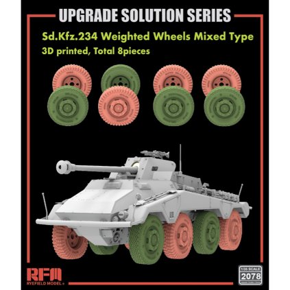 10307 1 10307 1 35 sd kfz 234 printed wheels mixed type model kit