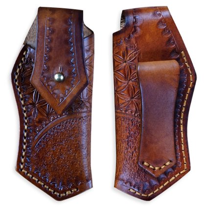 4185 kozene pouzdro dellinger s poutkem na opasek a zaviranim na cvok