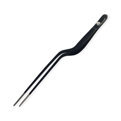 18515 10 zahnuta kucharska pinzeta dellinger black 210 mm