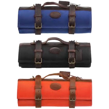 Luxusní šéfkuchařský bag (taška) CANVAS na nože pro profesionály (Barva Modrá)